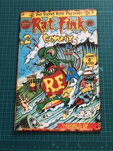 BL0Fブリキ看板】Rat Fink ラットフィンク　世界中にマニアがいるRat Finkです　自分の部屋や秘密基地の壁にいかがでしょうかヽ(^o^)丿