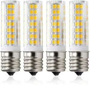 LED E17電球, 口金直径17mm 6W 100V 可調光 LED E17 電球色3000K, 60Wハロゲンランプ相当 （4