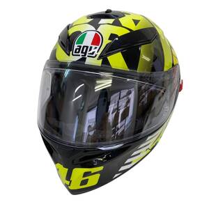 【美品】 AGV エージーブイ K-3 SV MPLK 010-TRIBE 46 フルフェイスヘルメット Lサイズ イエロー系 黄系 14122-100