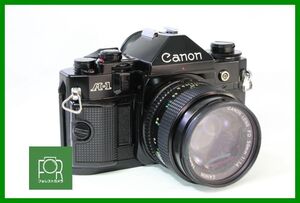 良品■Canon A-1 ボディ+NEW FD 50mm F1.4■シャッター全速・露出計完動・絞り完動・鳴きなし・割れなし・モルト綺麗■8754