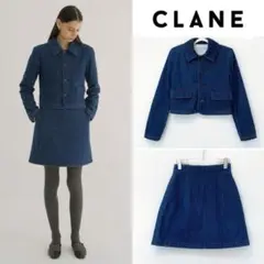 CLANE PADDED DENIM SHIRT JACKET＆SKIRT