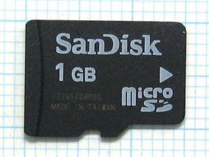 ★SanDisk microＳＤ メモリーカード １ＧＢ 中古★送料６３円～