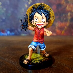 ルフィ　リペイント塗装済み完成品/ワンピース/ワールドコレクタブルフィギュア/ワーコレ/WCF/ ONEPIECE figure repaint