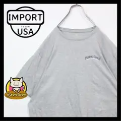 【c079】USA輸入 Tシャツ ワンポイント バックプリント ゆるだぼ