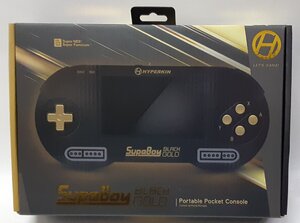 スーパーファミコン スーファミ SFC互換機 本体 ゲームソフト SupaBoy BLACK GOLD スパボーイ ブラックゴールド 携帯ゲーム機