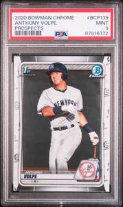 【PSA9 MINT】 2020 Bowman [ANTHONY VOLPE / アンソニーボルピー]#139 1st Bowman Prospect Rookie Card RC New York Yankees ヤンキース 