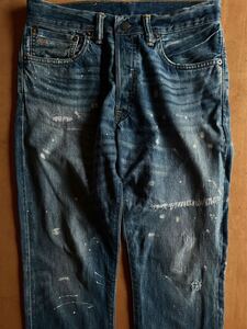 RRL “KENTUCKY BLUE” リペアードジーンズ 32/32 USA製 ラルフローレンビンテージデニム