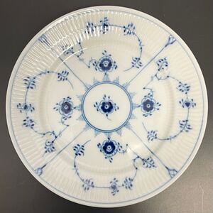 881 ロイヤルコペンハーゲン ブルーフルーテッド プレイン プレート 19cm ROYAL COPENHAGEN 高級洋食器 皿