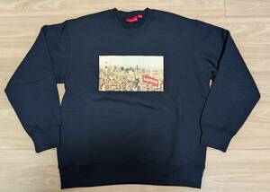 【美品】Supreme 20FW Aerial Crewneck ネイビー M シュプリーム スウェット BOX LOGO 