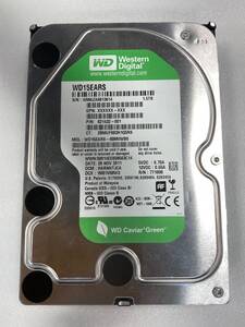 【中古】WD WD15EARS 1.5TB 3.5インチ CristalDiskInfo 正常