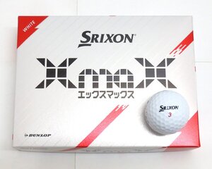 新品★ダンロップ★スリクソン XmaX エックスマックス★SRIXON★2024★飛距離追求型★ホワイト★1箱★12球★1ダース