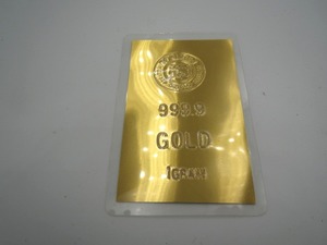 ★A85237:純金 K24 ラミネート カード 徳力 TOKURIKI 999.9 GOLD 金 1GRAM 1g 1グラム 貴金属 保管品