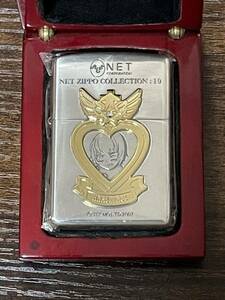 zippo HAREM ACE NET 立体メタル 限定品 ハーレムエース 銀仕上げ 2007年製 TECMO. LTD.2007 スワロフスキー シリアルナンバー NO.0417