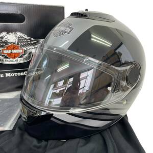 【美品】 Harley-Davidson　VANOCKER S08　フルフェイスヘルメット 黒系/灰色系 ブラック系/グレー系 Lサイズ 8683-120