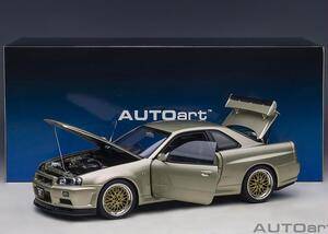 Aa 1/18 R34 GT-R Vスペック II Nru BBS ホイール（ミレニアムジェイド）77405 新品未開封 BNR34 GTR nismo オートアート