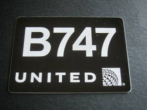 ユナイテッド航空■B747■UNITED AIRLINES■ボーイング■ステッカー