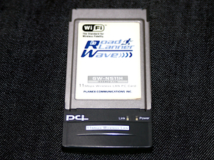 PLANEX　WIRELESS LAN PC CARD GW-NS11H IEEE802.11B　（ジャンク）