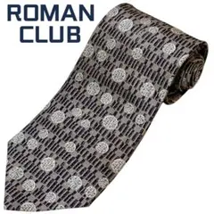 ROMAN CLUB ネクタイ　総柄　おしゃれ　通勤　ビジネス　二次会　同窓会