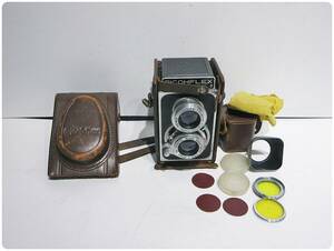 ① 二眼レフカメラ RICOHFLEX MODEL VI リコーフレックス フィルムカメラ 二眼レフ