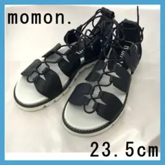 【momon.】 レディース フラットシューズ/バレエシューズ 23.5cm