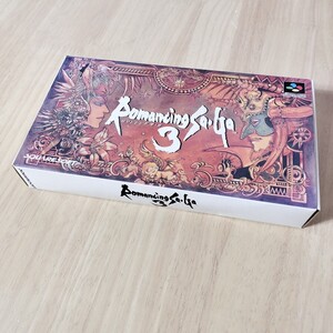 【美品】SFC スーパーファミコン ロマンシングサガ3 レトロゲーム　箱付き Romancing　saga3