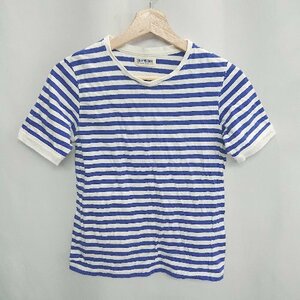 ◇ BEAMS BOY ビームス ボーイ ボーダー柄 半袖 Tシャツ サイズＭ ライトブルー系 メンズ E