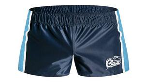 即決正規品新品 オージーバム Aussiebum RUGBY BLITZ NAVY/SKY -S-ラグビープロショーツ ネイビー紺色 ライン水色現品表記サイズ S同梱不可