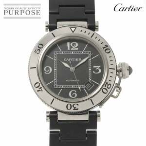 カルティエ Cartier パシャ シータイマー W31077U2 メンズ 腕時計 デイト ブラック オートマ 自動巻き Pasha Seatimer 90238582