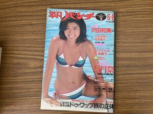 週刊平凡パンチ 昭和56年6月8日発行 沢田和美/松坂慶子/夏目雅子/山口ひとみ/叶和貴子 当時物 昭和レトロ /888