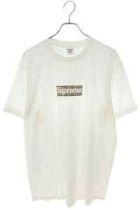 シュプリーム Tシャツ 22SS サイズ:L バーバリーボックスロゴTシャツ 中古 HJ12