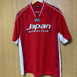 ハンドボール 日本代表 asicsサイズO XL アシックス 半袖　ユニフォーム　ゲームシャツ　オリンピック