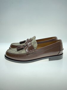 GUCCI◆ローファー/UK8/BRW/レザー/673817