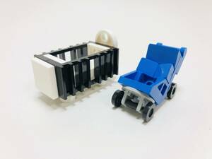 【新品未使用】レゴ　LEGO　ベビーカー　ベビーベッド　ブラックxブルー