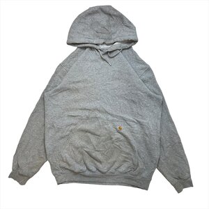 カーハート パーカー グレー carhartt 古着 メンズ M プルオーバー ストリート ワーク