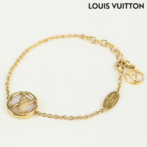 6/16はさらに+11倍 中古 ルイヴィトン ブレスレット レディース ブランド LOUIS VUITTON ブラスレ LtoV Ｍ80260 ゴールド アクセサリー