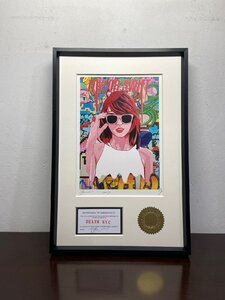 DEATH NYC 額付き 世界限定100枚 ポップアート Mr. テイラー・スウィフト Taylor Swift 現代アート 小サイズ