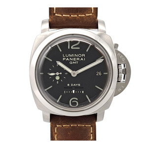 オフィチーネ パネライ ルミノール 1950 8デイズ GMT PAM00233 手巻き ステンレススティール メンズ OFFICINE PANERAI 中古 【時計】