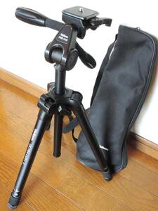 良品 ベルボン 三脚/雲台/袋付／Velbon ULTRA MAXi L＋PHD 41Q TRIPOD/3-Way Pan/Bag