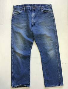 《 H 848》Wrangler ラングラー ジーンズ デニムパンツ made in USA W42 ワーク アウトドア ボトムス 1円スタート アメリカ古着 古着卸