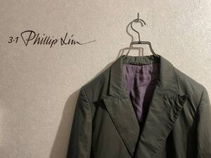 ◯ 3.1 Phillip lim ブロード ダブル テーラード ジャケット / スリーワン フィリップリム スーツ グレー アンコン 36 Mens #Sirchive