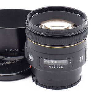 MINOLTA AF 85mm F1.4 G for SONY α A Mount & LA-EA4 LA-EA5 カビ多しジャンク格安！ボケが美しい ミノルタ 大口径 中望遠 α99 II α900