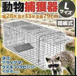 【コンパクト収納】動物捕獲器 Lサイズ　アニマルトラップ　害獣 折り畳み 組み立て式