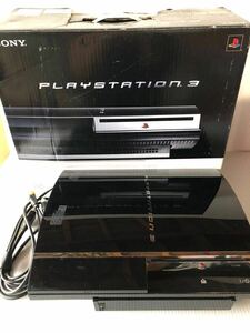 SONY PlayStation3 ソニー プレステ3 本体 箱付 ジャンク品 ブラック 60GB 接続ケーブル付