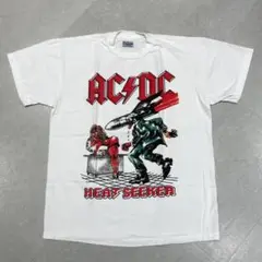 USA製 ACDC HEAT SEEKER バンド Tシャツ 白 L