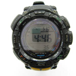 T1220☆CASIO PRO TREK プロトレック PRG-240【3246】PRG-240-1JF タフソーラー 中古品【時計】