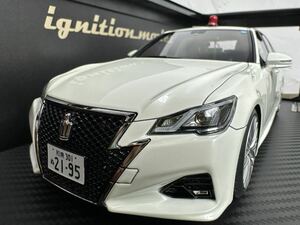 【ignition model】 1/18 Toyota Crown (GRS214) 大阪府警察高速道路交通 警察隊