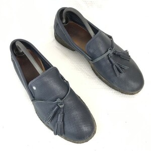 ディーゼル/DIESEL★クレープソール/スリッポンシューズ【27.0cm/US9/紺/NAVY BLUE】タッセルローファー/sneakers/Shoes/trainers◇cQ-508