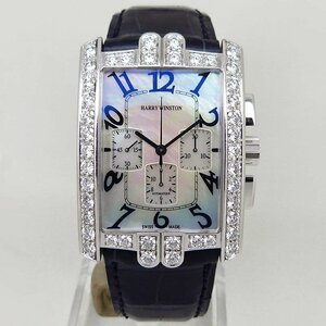 中古ハリーウィンストン【HARRY WINSTON】 330/MCAWL.MB1/D3.1 アヴェニューC クロノグラフ WG×ダイヤ