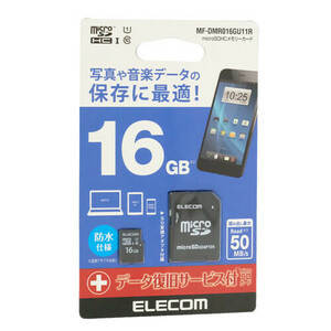 【ゆうパケット対応】ELECOM エレコム microSDHCカード MF-DMR016GU11R 16GB [管理:1000025483]