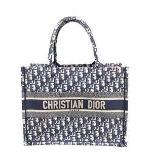 クリスチャン・ディオール Christian Dior ブックトートミディアム M1265RIW オブリークジャガード キャンバス トートバッグ 中古